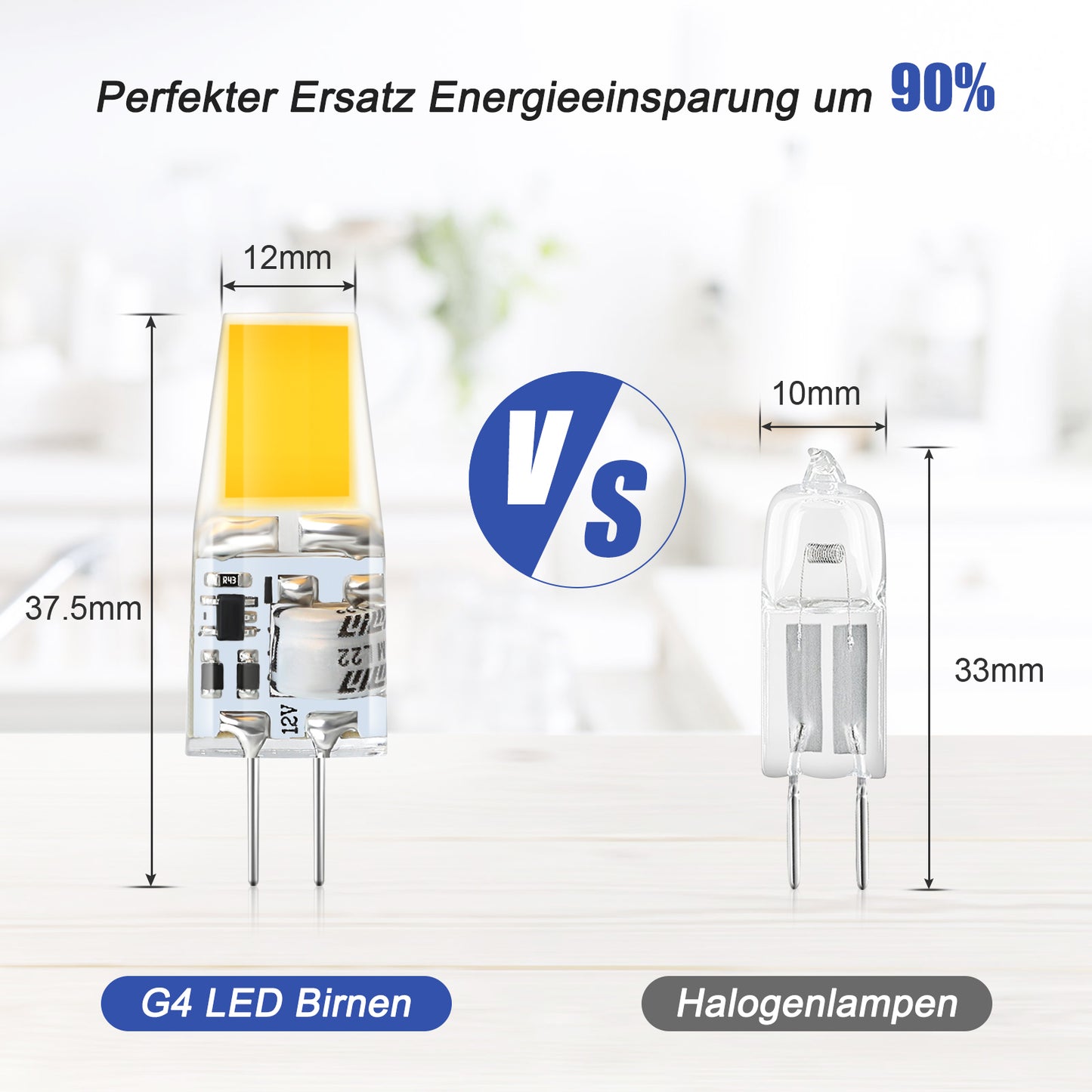 Unicozin 5er Pack G4 LED Lampen, 12V 2W 240LM G4 Led Stiftsockellampe, Warmweiß 3000K Kein Flackern, Ersatz 20W Halogenlampen, G4 LED Leuchmittel, Nicht Dimmbar