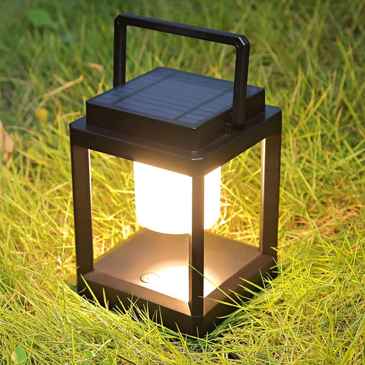 Unicozin Solar Lantern Outdoor Light, Outdoor Hanging for Patio Waterproof, 3 Brightness Levels, Rechargeable Table Light for Outside Porch Patio